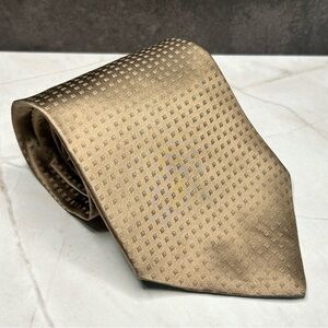 Zylos 57” Silk Brown Patterned Men's Tie